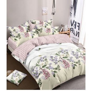 Komplet z satyny bawełnianej 200 x 220 cm