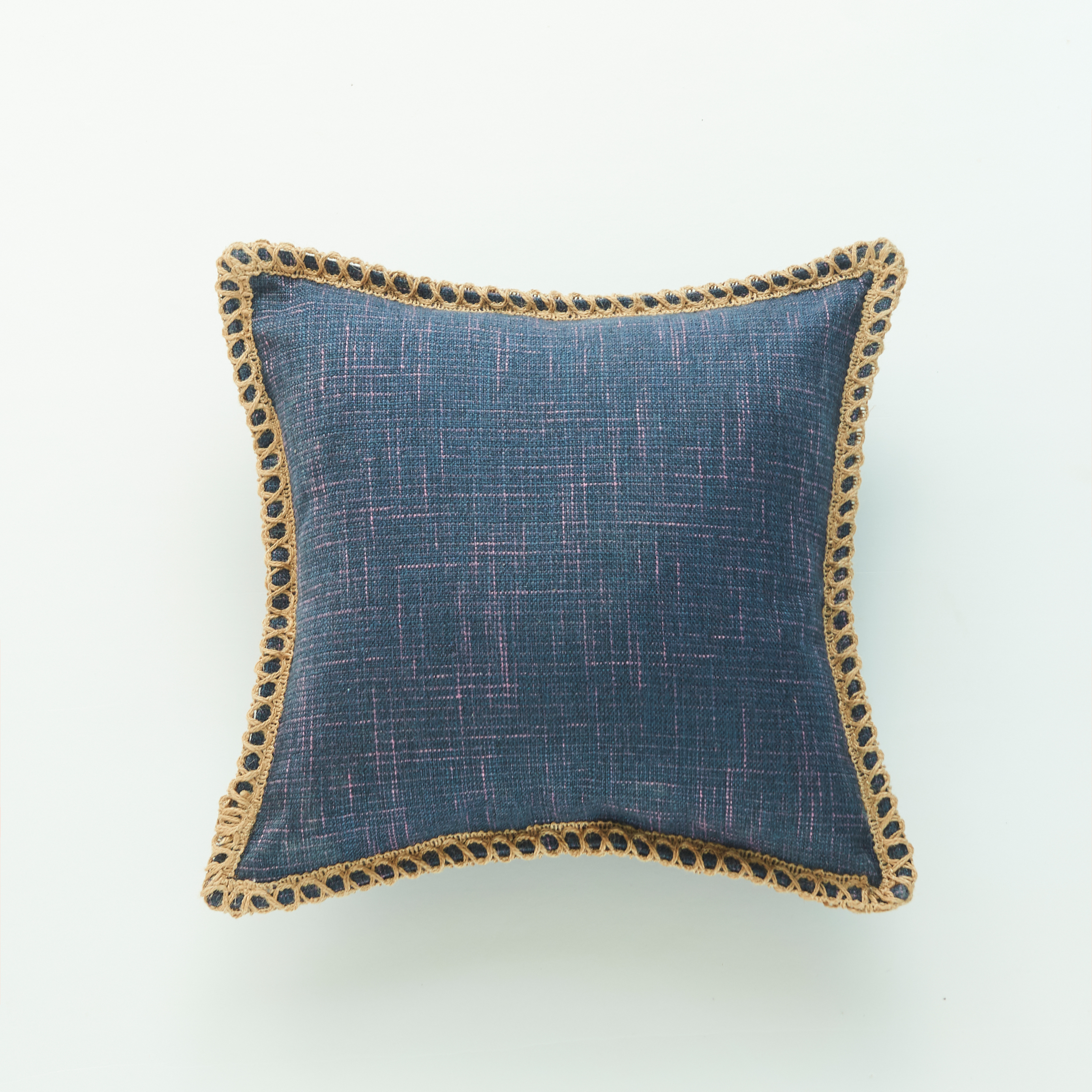 POSZEWKA DEKORACYJNA - FRAME - GRANATOWA 45x45